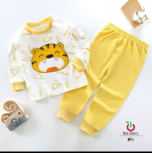 Tiger Printed Kids Nightwear