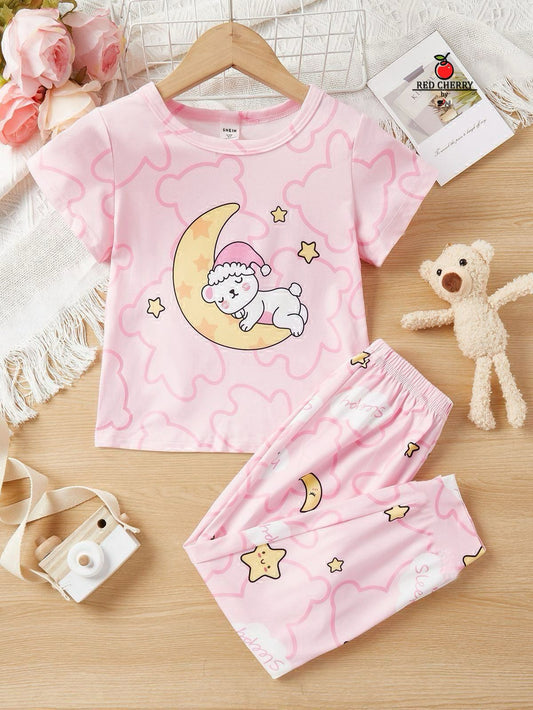 Dream Bear Printed Kids Nightwear