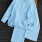 BARBARY V-NECK CO-ORD SET'S SBSVPJ-01