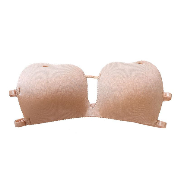 Buy 1 Get 1 Free Light Padded Cute Strapless With Free Invisible Straps Strapless bra 3D20024 (suitable for small cup size)