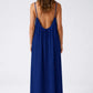 STUNNING BACKLESS MAXI DRESS - MIDNIGHT BLUE