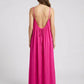 STUNNING BACKLESS MAXI DRESS - PINK