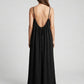 STUNNING BACKLESS MAXI DRESS - BLACK