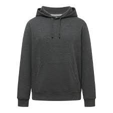Unisex Plain Charcoal Hoodie