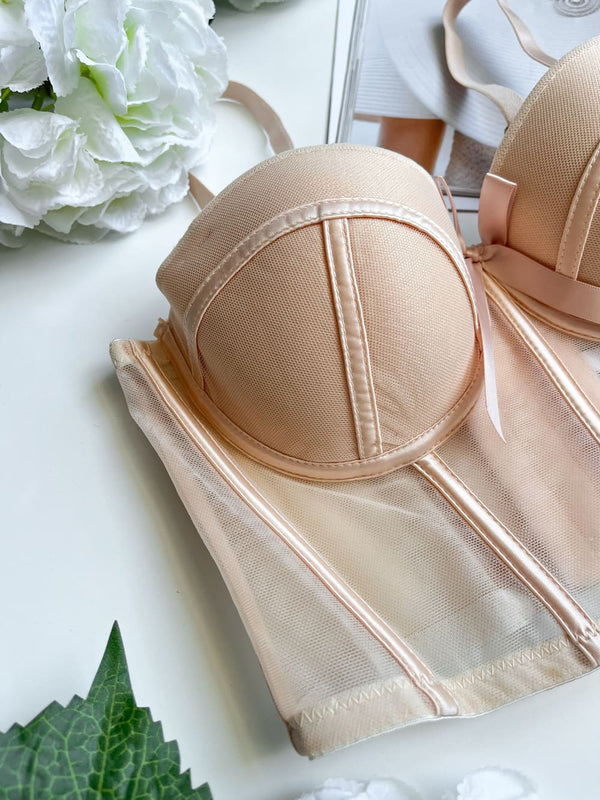 Ladies Imported Wired High Quality Half Cup Padded Push-Up half Camisole Top 1001