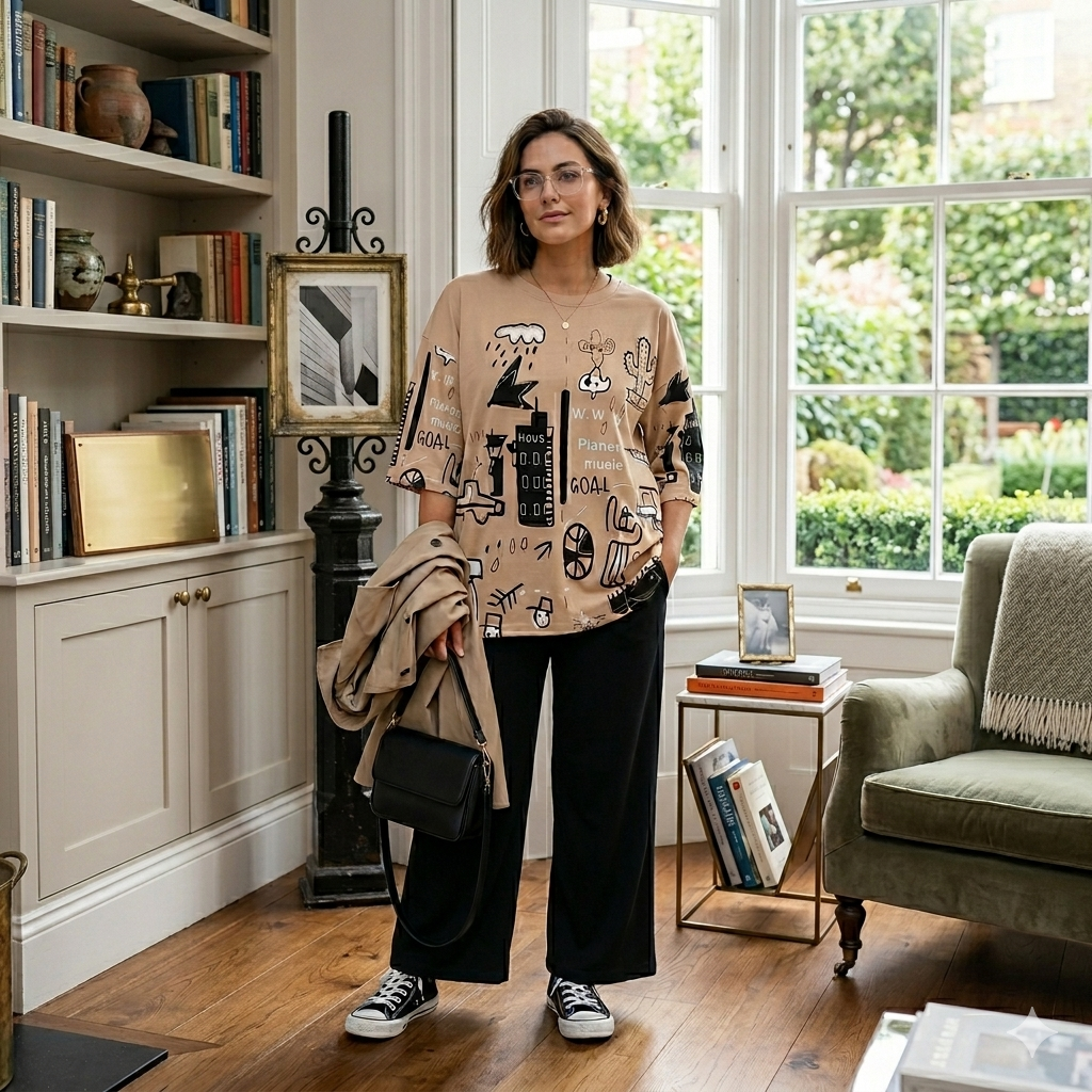 Beige Planet Pj Suit