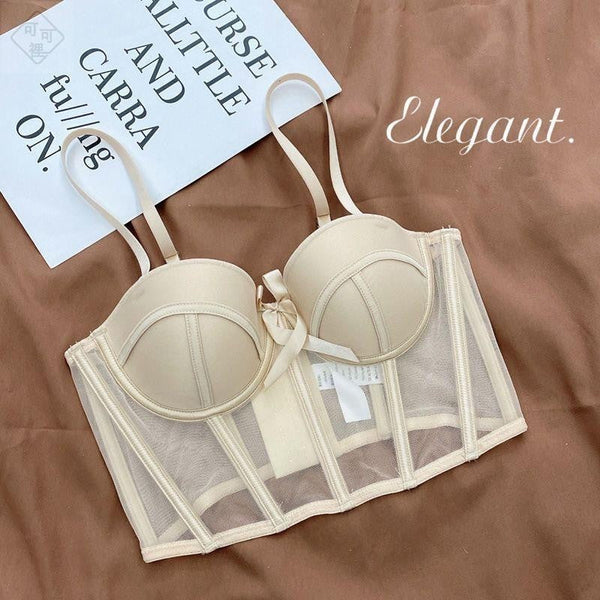 Ladies Imported Wired High Quality Half Cup Padded Push-Up half Camisole Top 1001